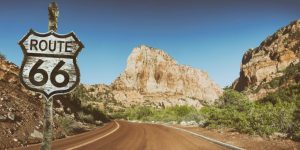 Roulez sur la Route 66 avec une moto