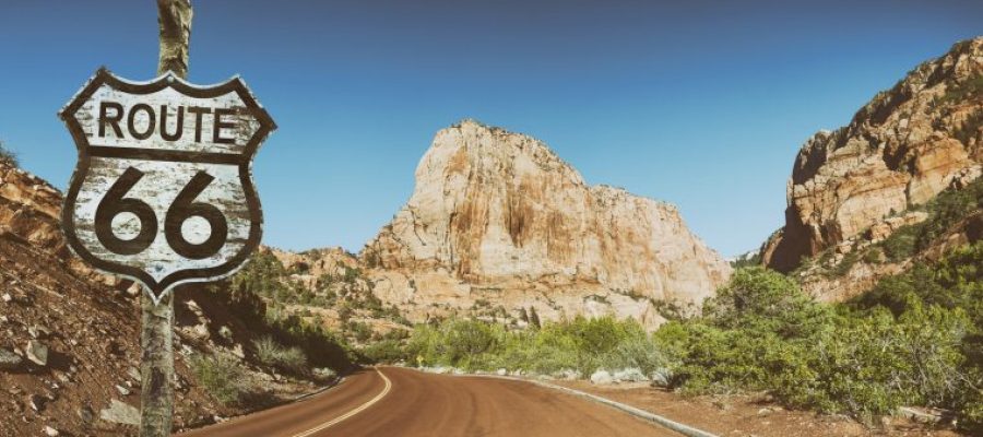 Roulez sur la Route 66 avec une moto